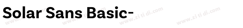 Solar Sans Basic字体转换